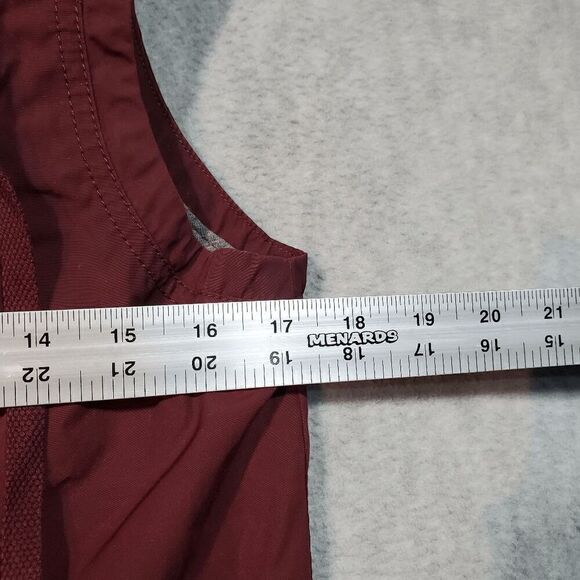 Sperry Vest Womens Small Red Marine Sailing Hideaway Topsider Hooded Full Zipper - Picture 4 of 11